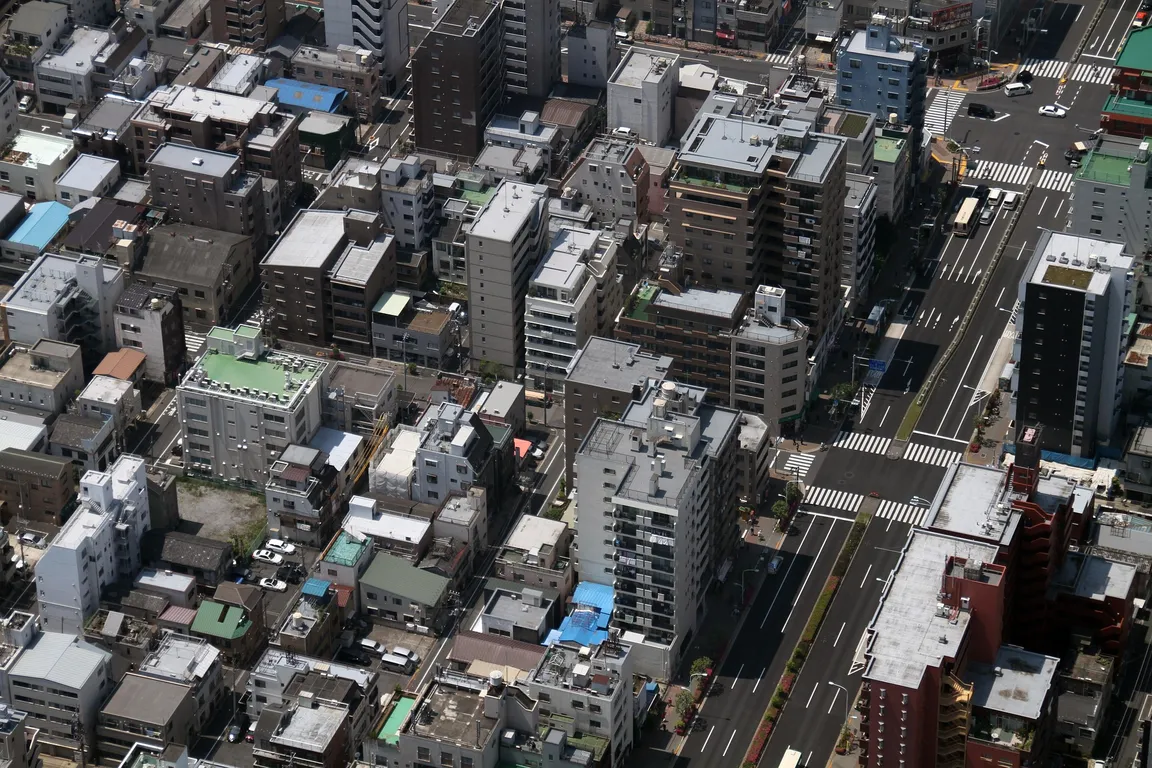 港区南麻布の街並み